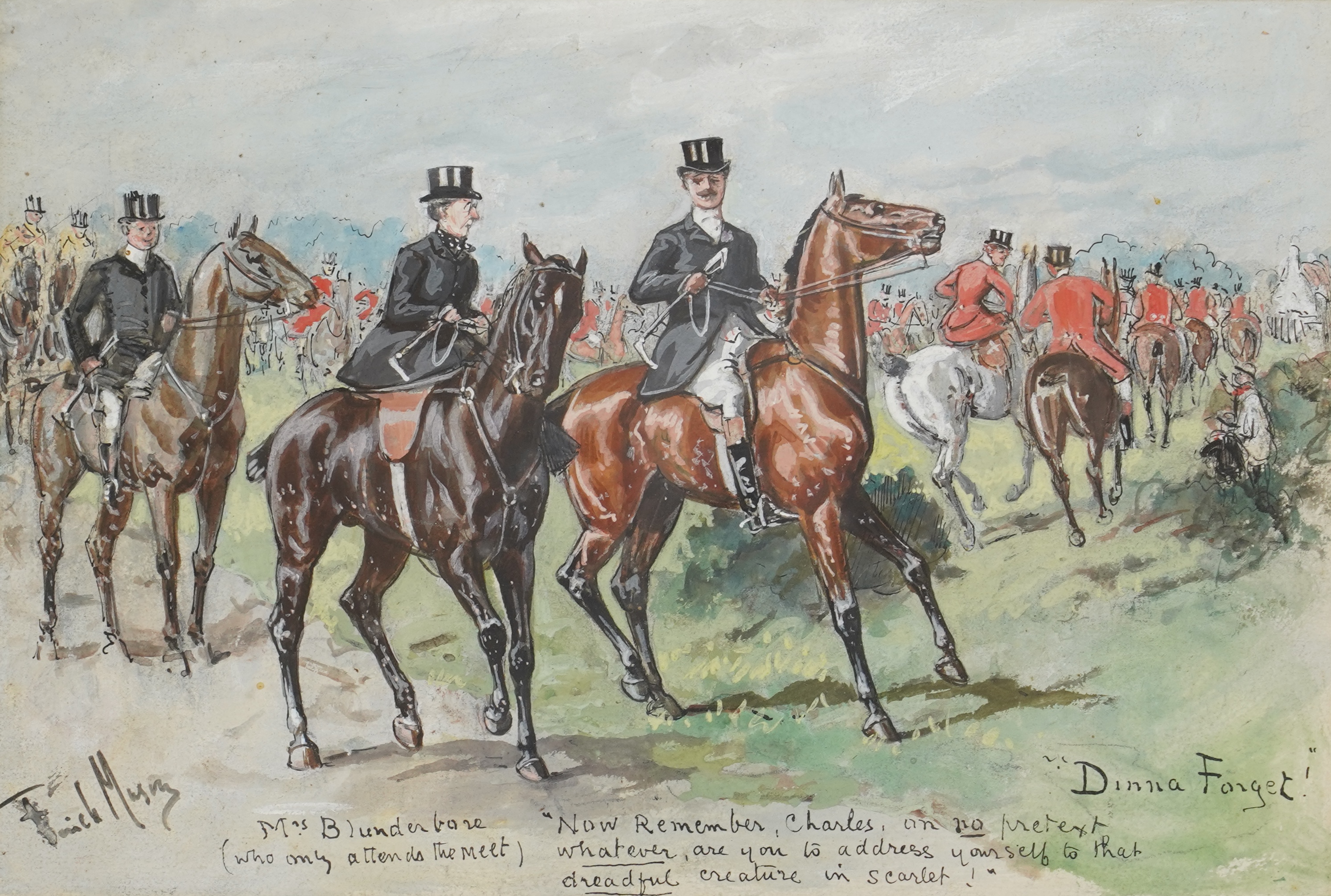 George Finch Mason (1850-1915), A pair of Hunting scenes
